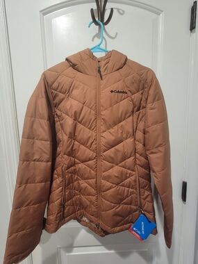 Columbia Women's Hooded Puffer Jacket - Copper Brown